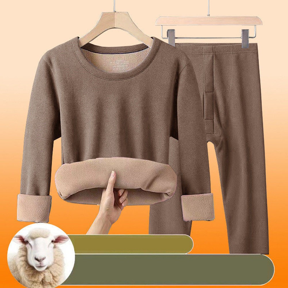 Winter Essentials Velvet Thermal 2 Piece Underwear Set for All Genders - Picture 13 of 22