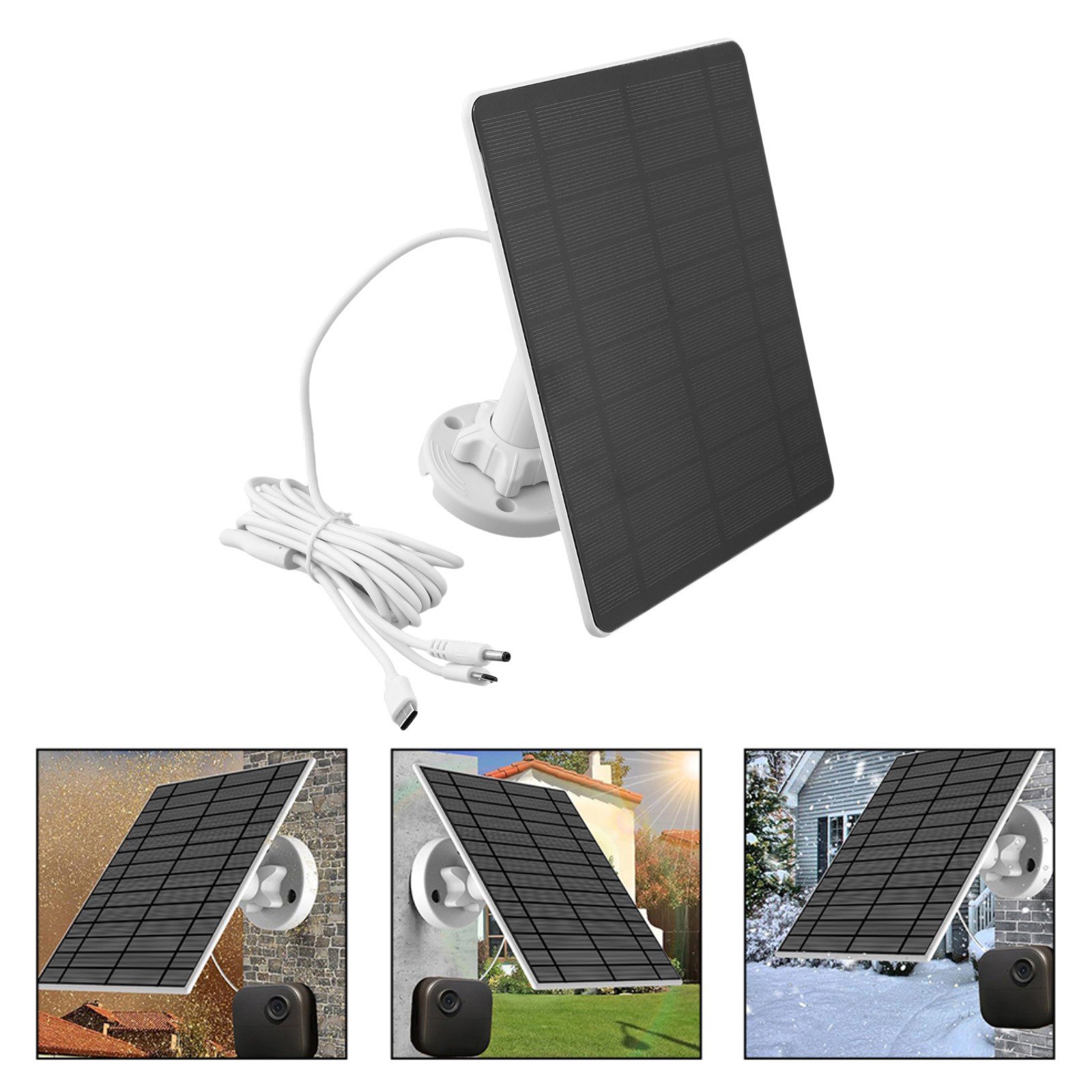 Niezawodna ładowarka solarna USB 5W na zewnątrz do kamer monitoringu un - Zdjęcie 15 z 24