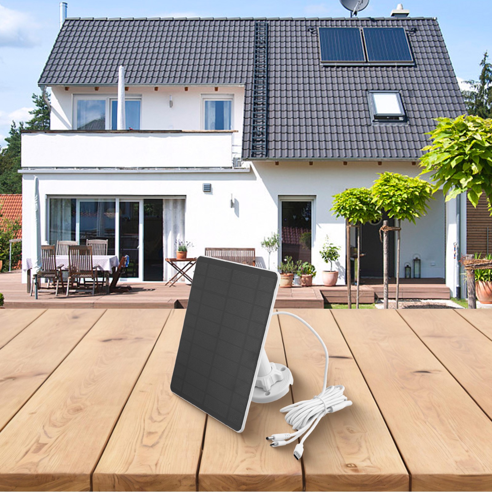 Niezawodna ładowarka solarna USB 5W na zewnątrz do kamer monitoringu un - Zdjęcie 17 z 24