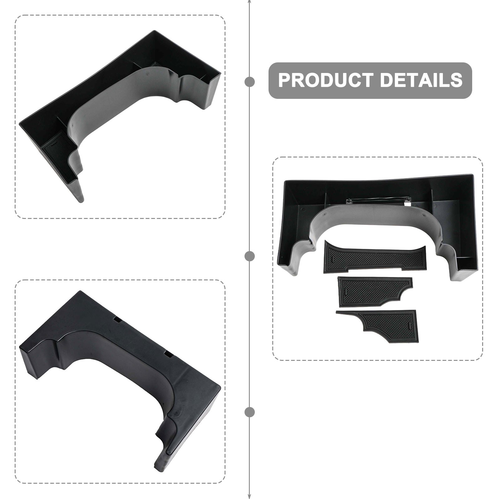 For Hyundai For Kona SX2 2024+ Car Armrest Storage Tray Installation Kit - Picture 11 of 12
