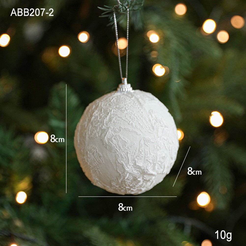 Palline in schiuma di stoffa adesiva 9 cm per albero di Natale e allestimenti festivi - Foto 23 di 27