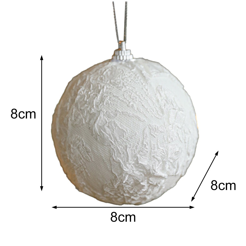 Palline in schiuma di stoffa adesiva 9 cm per albero di Natale e allestimenti festivi - Foto 21 di 27