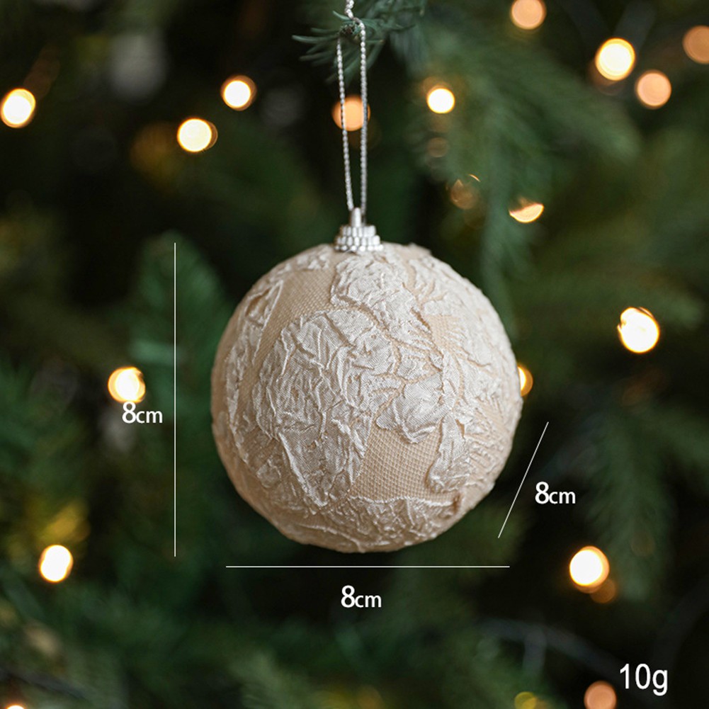 Palline in schiuma di stoffa adesiva 9 cm per albero di Natale e allestimenti festivi - Foto 19 di 27