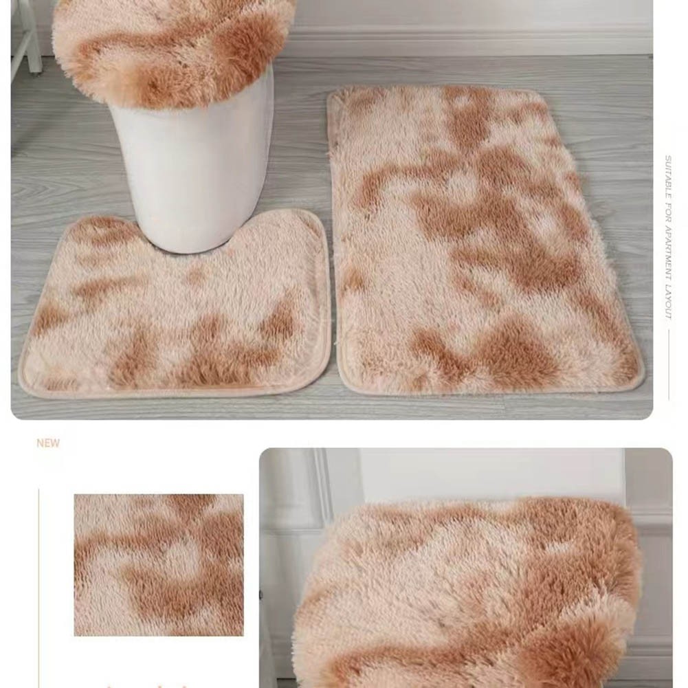 Stylish Microfiber Bath Rugs with Toilet Seat Cover for Modern Bathrooms