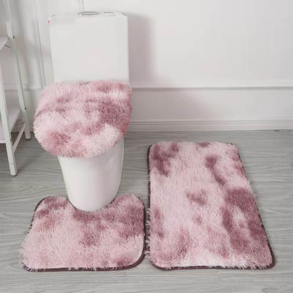 Stylish Microfiber Bath Rugs with Toilet Seat Cover for Modern Bathrooms