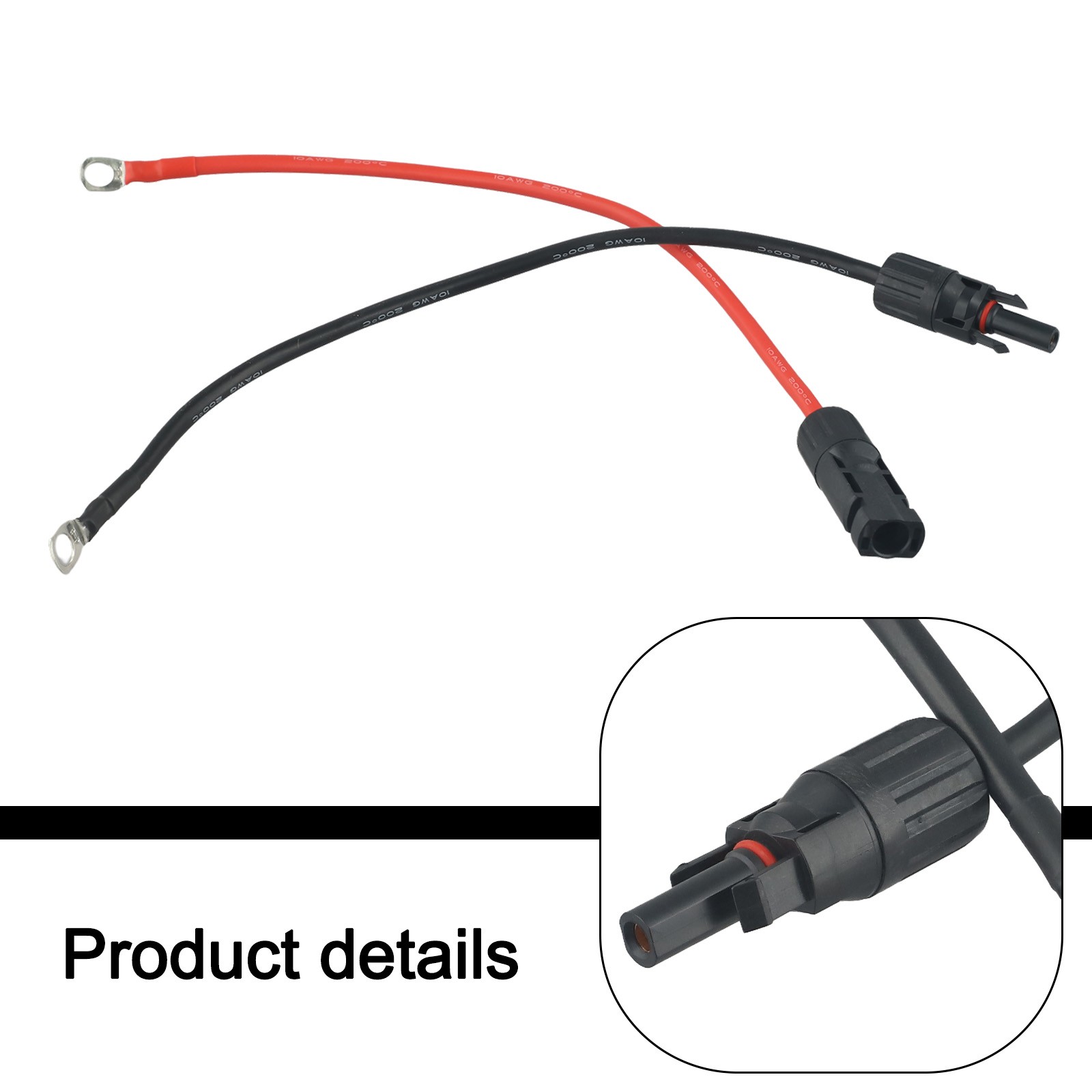 Rallonges solaires étanches haute performance 10AWG en rouge et noir - Photo 17/39