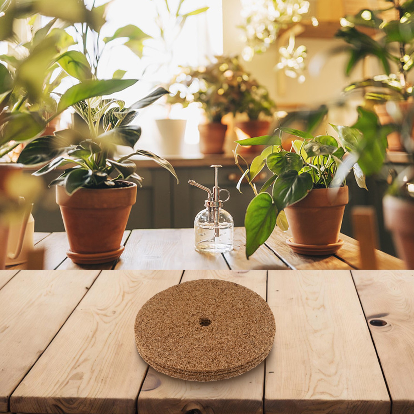 Für Garten für Pflanzen Kokos Mulch Pads Naturfasermatten Pflanzenbasis - Bild 21 von 25