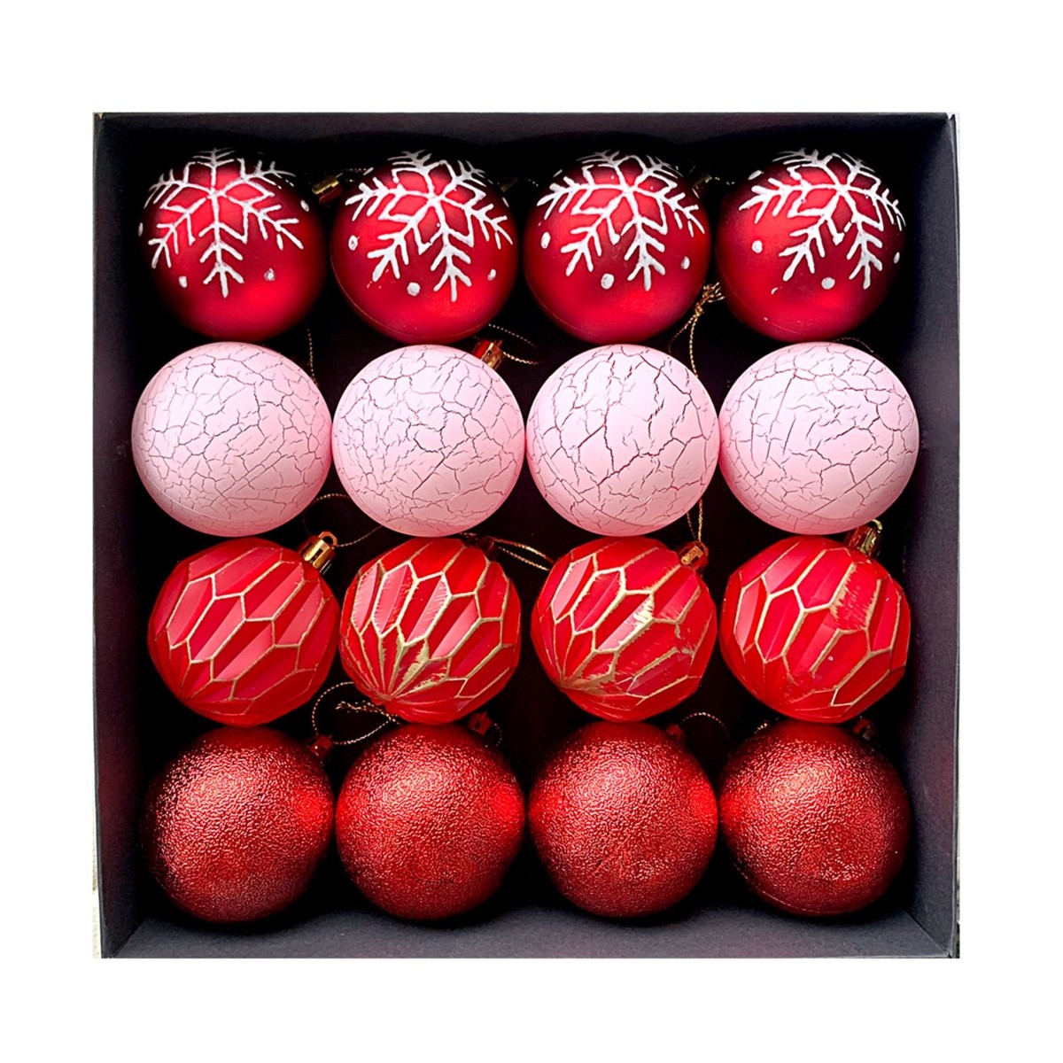 A Touch of Color Pack of 16 Lightweight Plastic Christmas Balls Each at 6cm - Picture 13 of 17