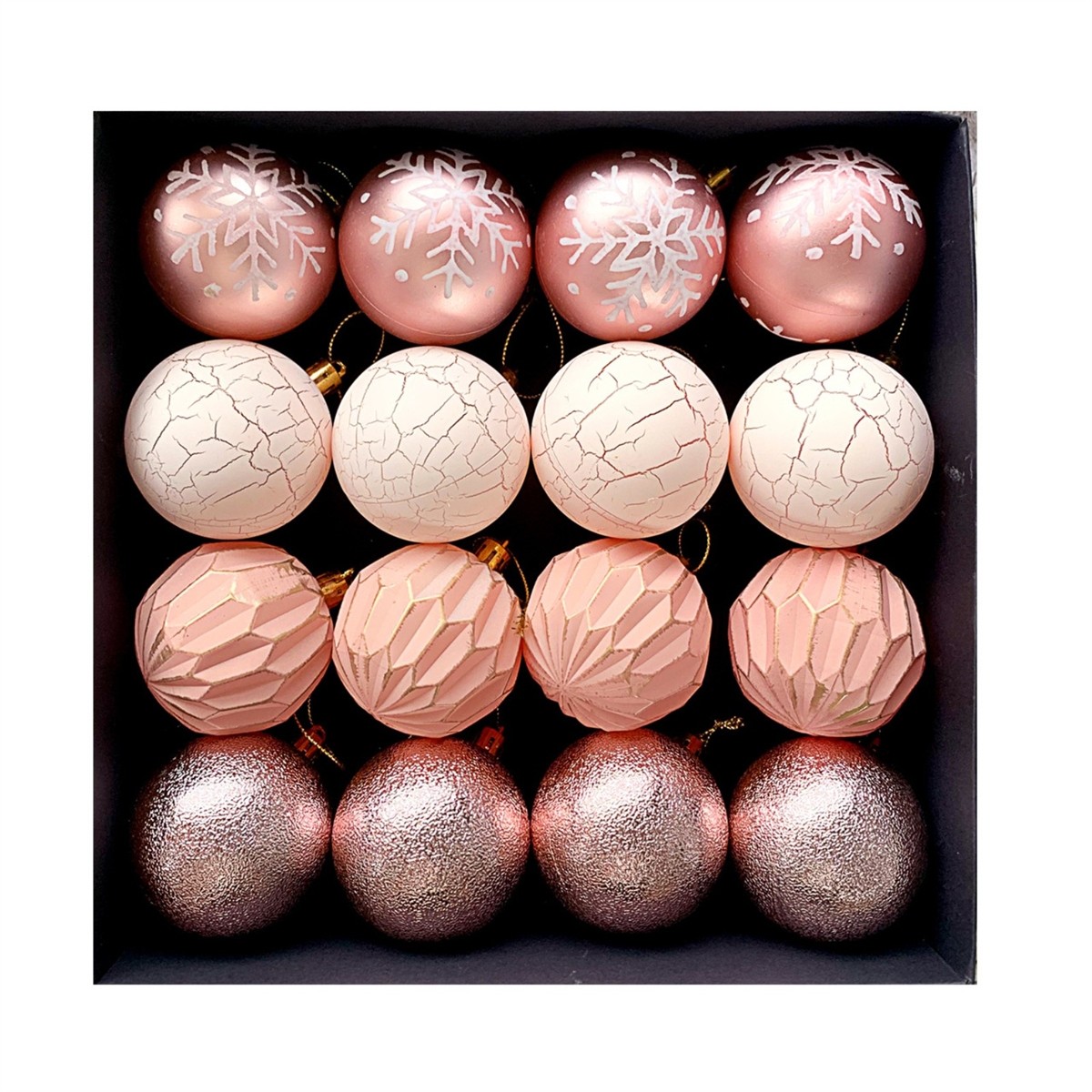 A Touch of Color Pack of 16 Lightweight Plastic Christmas Balls Each at 6cm - Picture 16 of 17