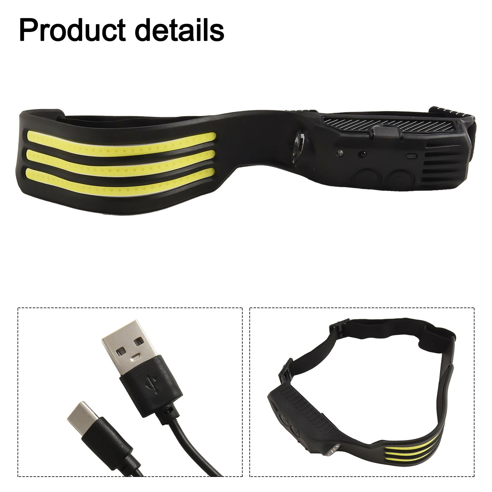 Motion Sensor Control COB LED Headlamp Note Outdoor Cycling And Running