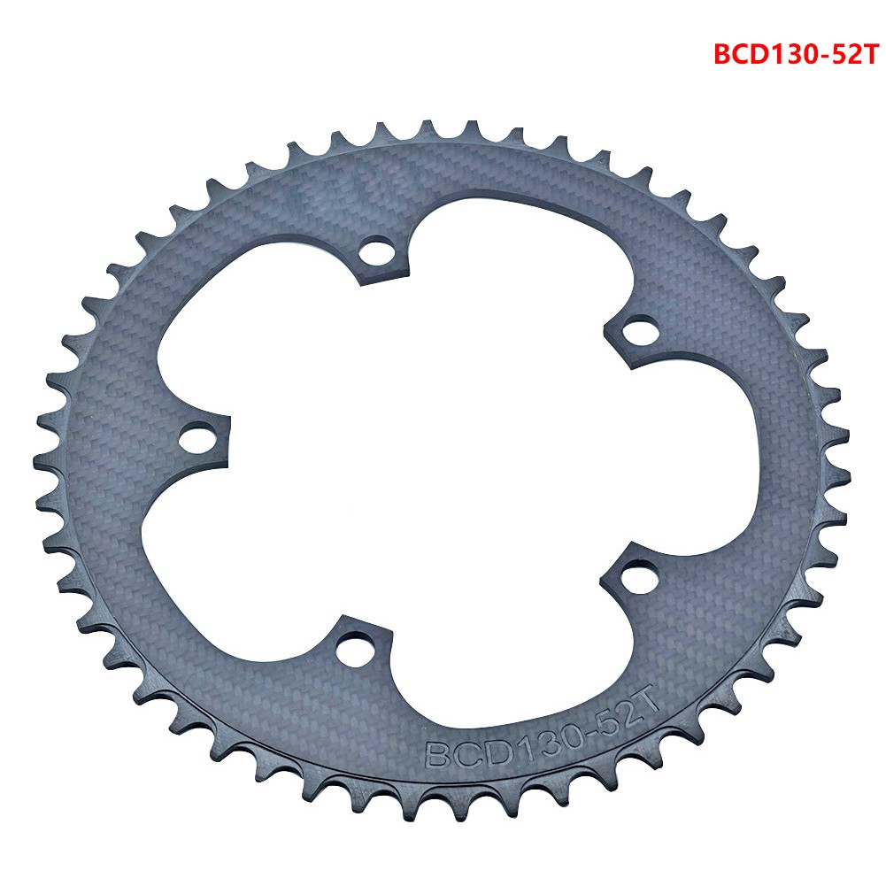 Road Bike Chainwheel with Carbon Fiber Material BCD130 Sizes Available - Picture 15 of 15