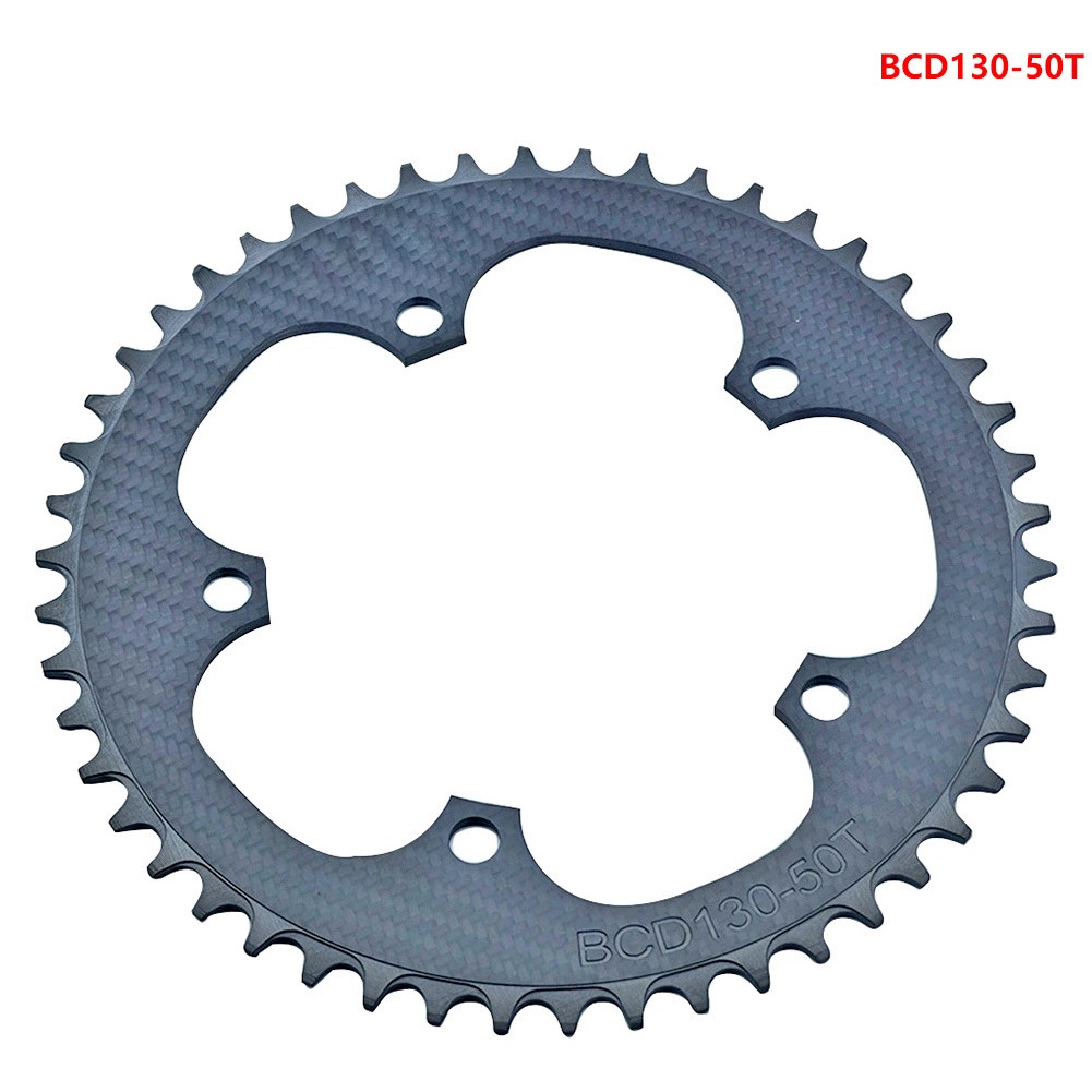 Road Bike Chainwheel with Carbon Fiber Material BCD130 Sizes Available - Picture 14 of 15