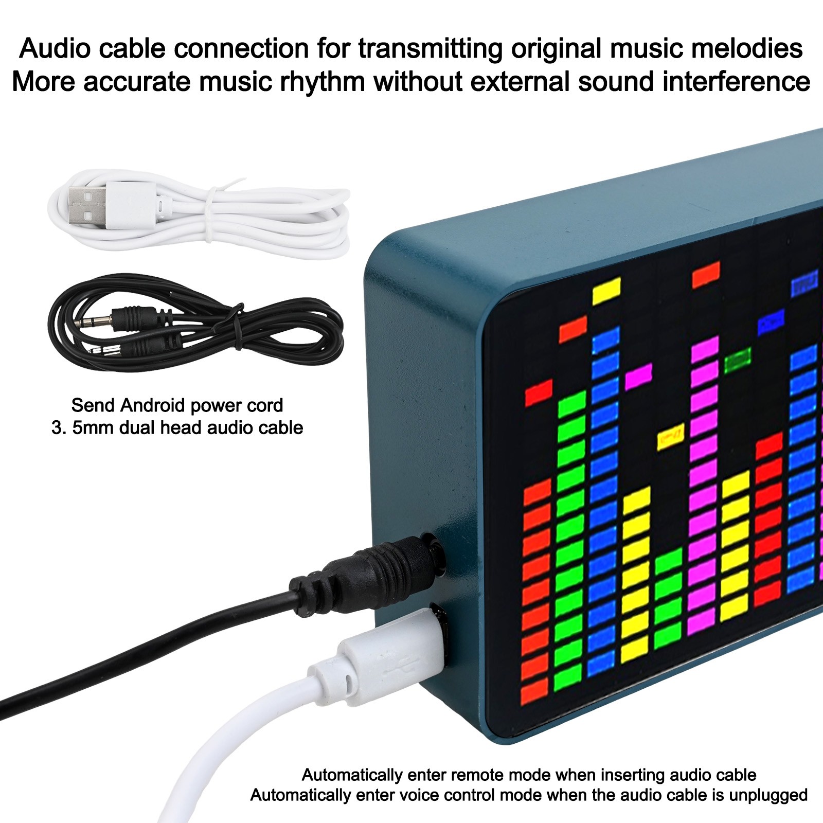 Colorful Music Spectrum Analyzer for Home Entertainment 16x24 RGB LEDs - Bild 30 von 36
