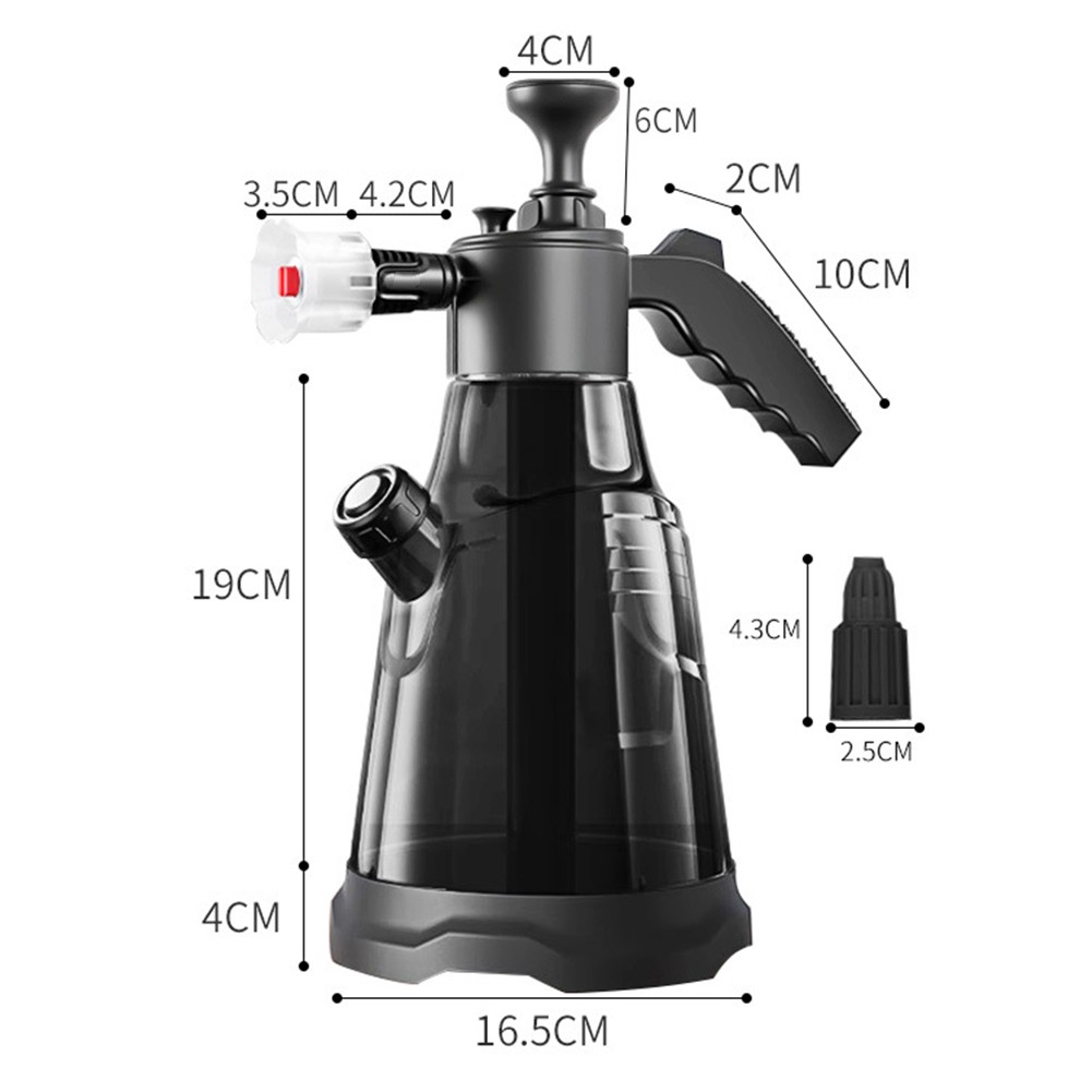Simplified Cleaning with 2 3L Snow Foam Pump Sprayer and Two Adjustable Nozzles