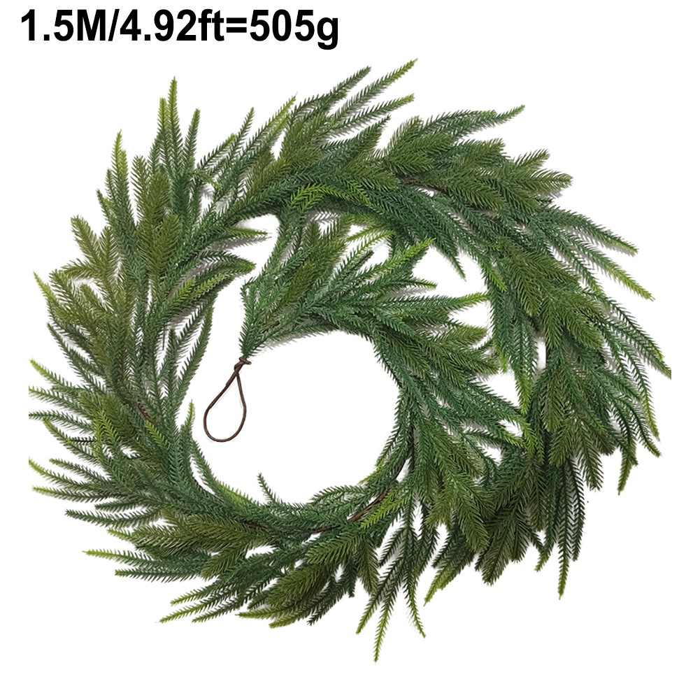 Indoor For Outdoor Christmas Garland with Dense Green Artificial Pine Design - Picture 14 of 19