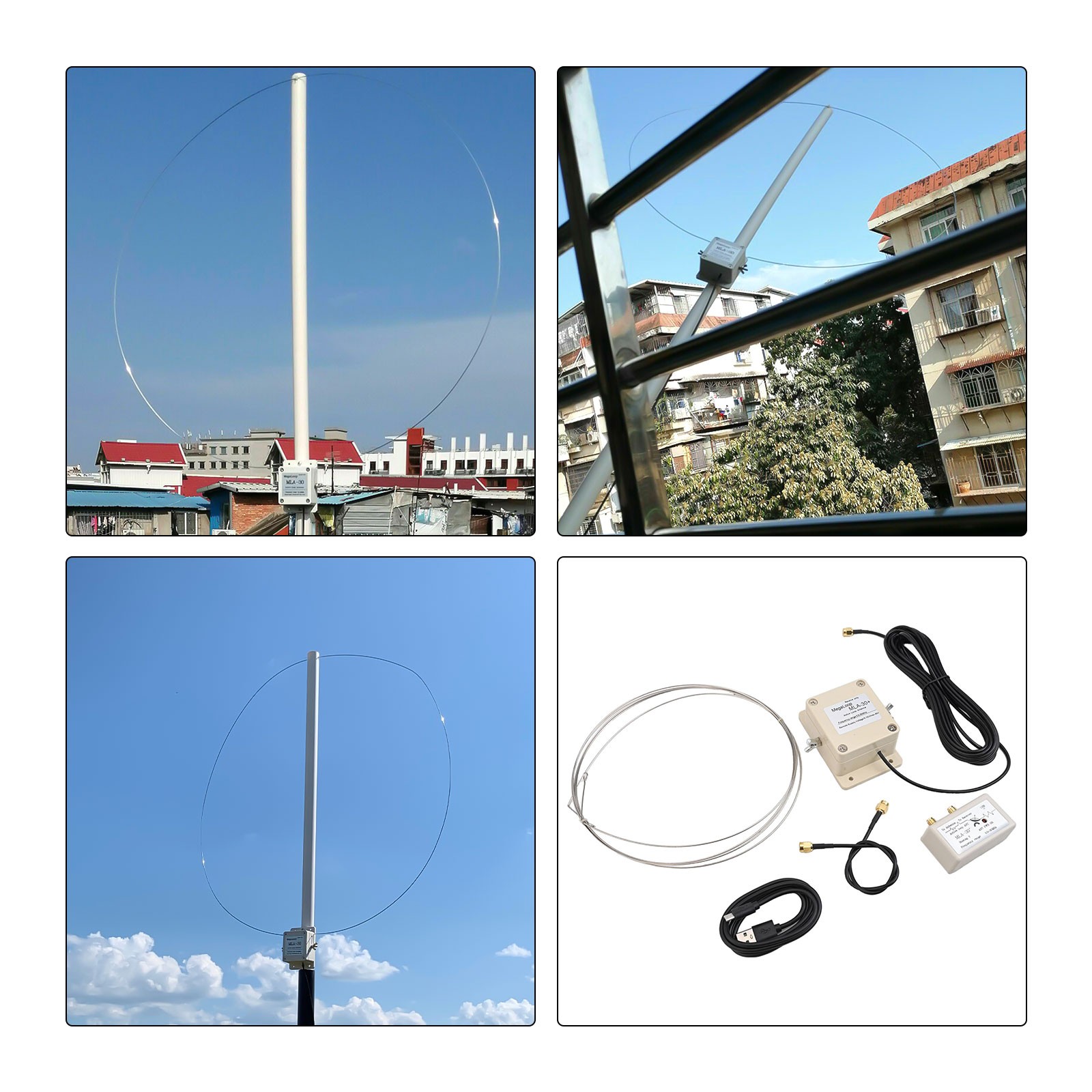 New MLA-30+ Loop Antenna 0.5MHz-30MHz Directional Magnetic USB Powered - Photo 10/12