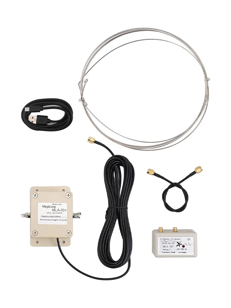 New MLA-30+ Loop Antenna 0.5MHz-30MHz Directional Magnetic USB Powered - Photo 8/12