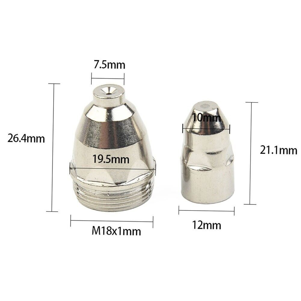 Reliable Performance Plasma Cutting Accessory Set 40 pcs for P80 Torch