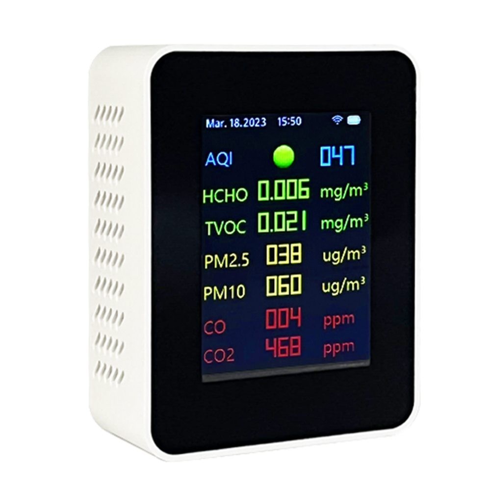 Sleek Design Indoor Air Quality Monitor Featuring For TUYA WiFi Technology