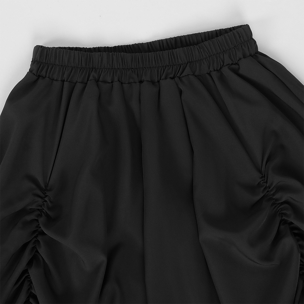 Gothic Women's Party Dress featuring a Unique Irregular Ruffled Design - Picture 21 of 37