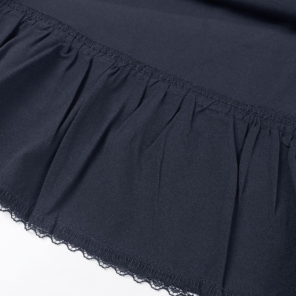 Pleated Ankle Length Skirt for Women Vintage Style with Ruffles Detail - Picture 14 of 47