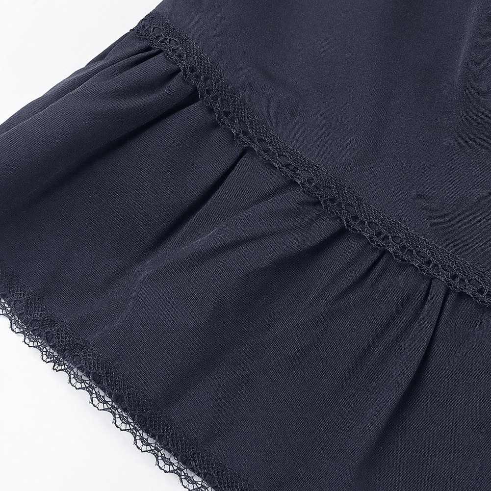 Pleated Ankle Length Skirt for Women Vintage Style with Ruffles Detail - Picture 19 of 47