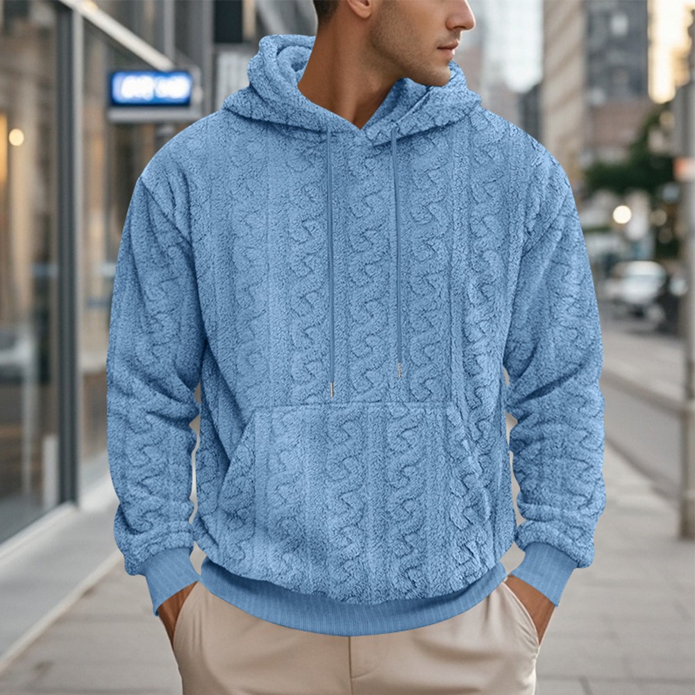 Diverse Styles of Loose Fit Mens Hoodies Featuring Modern Jacquard Patterns - Picture 41 of 64