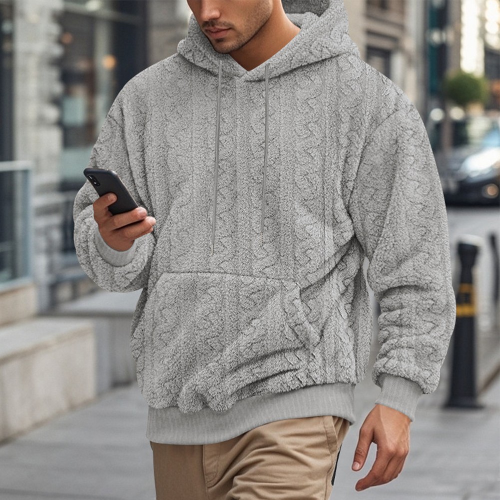 Diverse Styles of Loose Fit Mens Hoodies Featuring Modern Jacquard Patterns - Picture 35 of 64