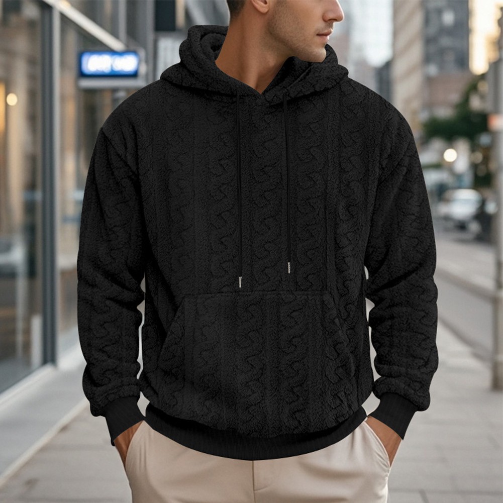 Diverse Styles of Loose Fit Mens Hoodies Featuring Modern Jacquard Patterns - Picture 24 of 64