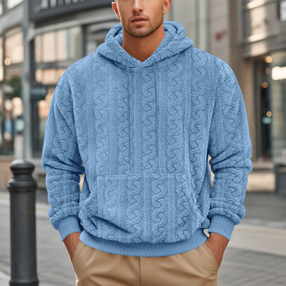 Diverse Styles of Loose Fit Mens Hoodies Featuring Modern Jacquard Patterns - Picture 38 of 64