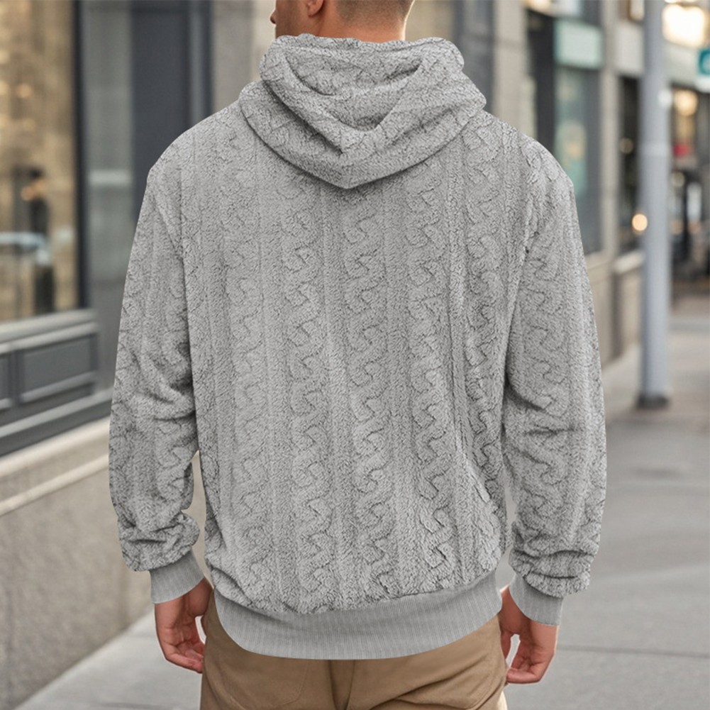Diverse Styles of Loose Fit Mens Hoodies Featuring Modern Jacquard Patterns - Picture 31 of 64