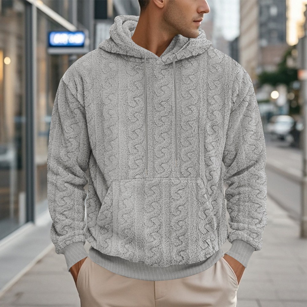 Diverse Styles of Loose Fit Mens Hoodies Featuring Modern Jacquard Patterns - Picture 33 of 64