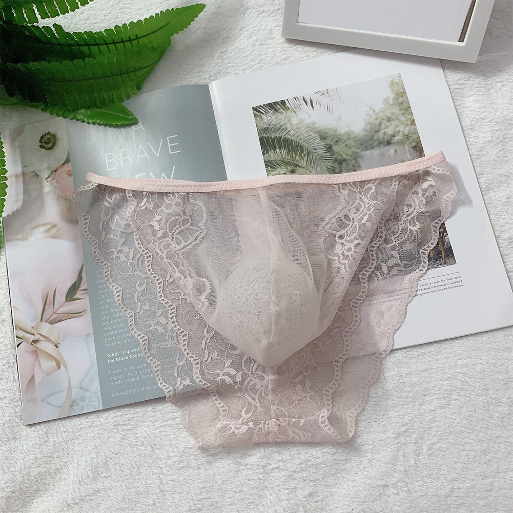 Sous-vêtements homme élégants en dentelle transparente pochette vente convexe en U
