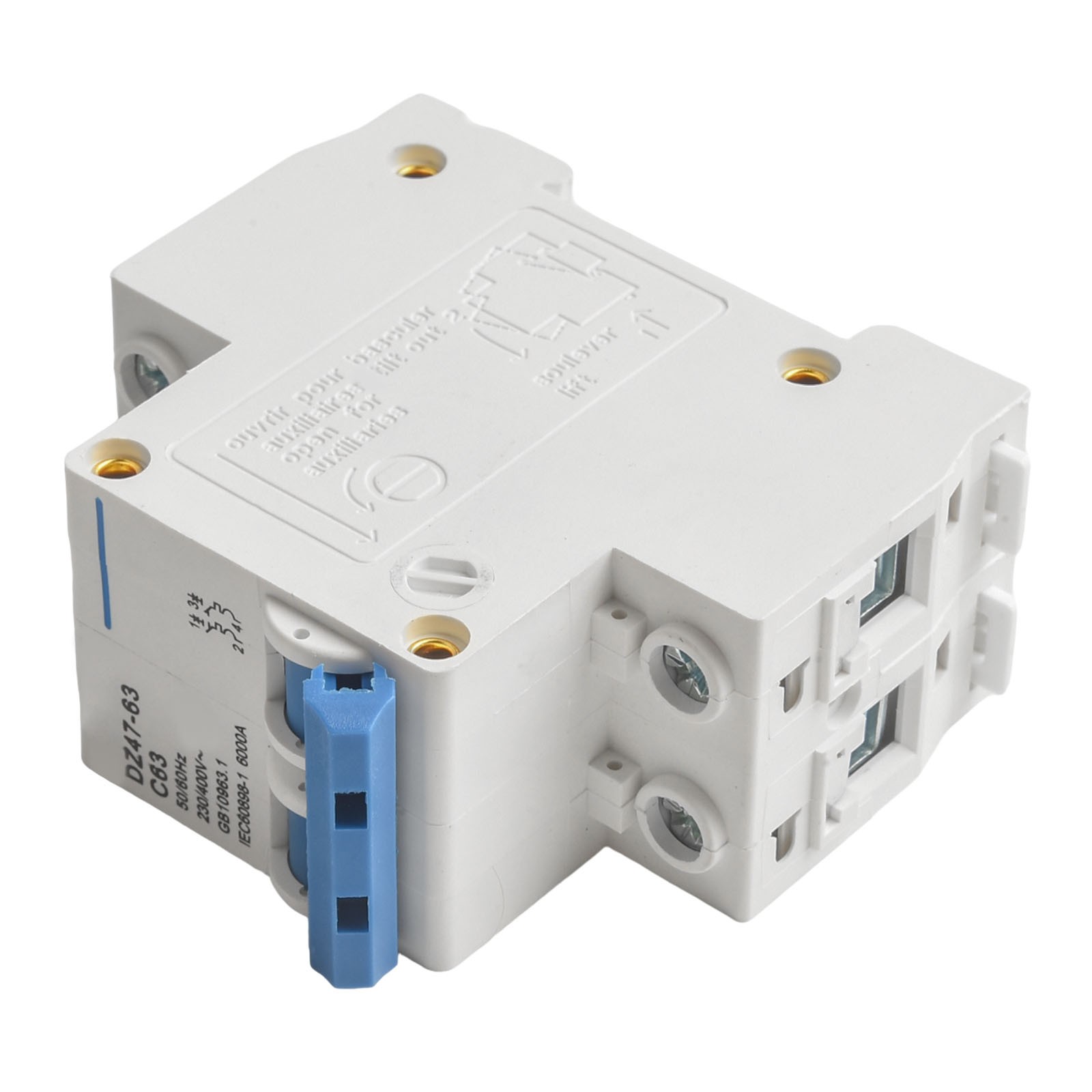 DC-Leistungsschalter remises PV Solar 16-63A 400V AC 2 Pole MCB Solarladeregler