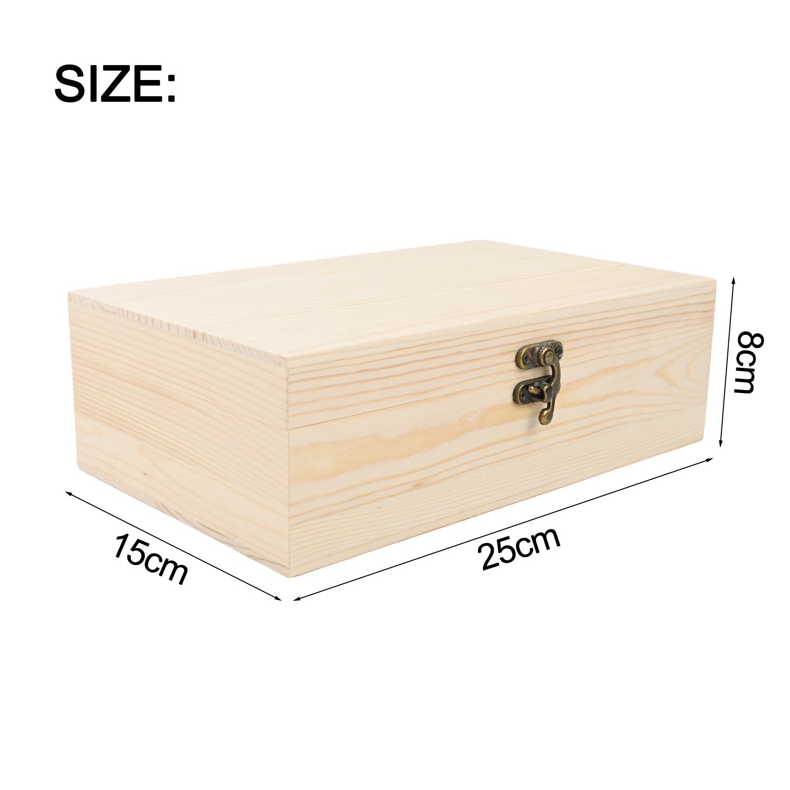Pine Wood Decorative Jewelry Holder Desktop Box for Stylish Accessories - Picture 17 of 38