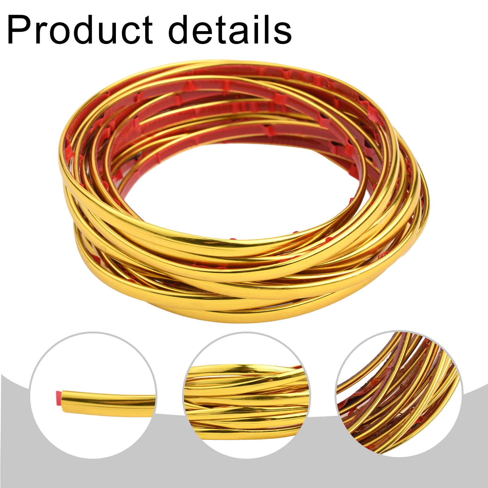 3D Hochglanz PVC Eck Zierleiste 0 8CM x 5M Stil und Schutz kombiniert - Bild 15 von 65