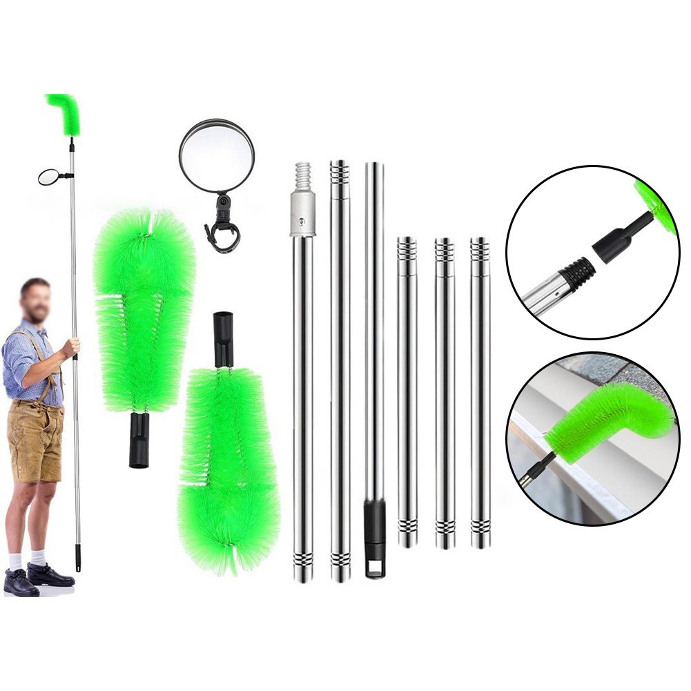 Adjustable Gutter Cleaner with Inspection Mirror for Comprehensive Cleanup - Picture 37 of 40