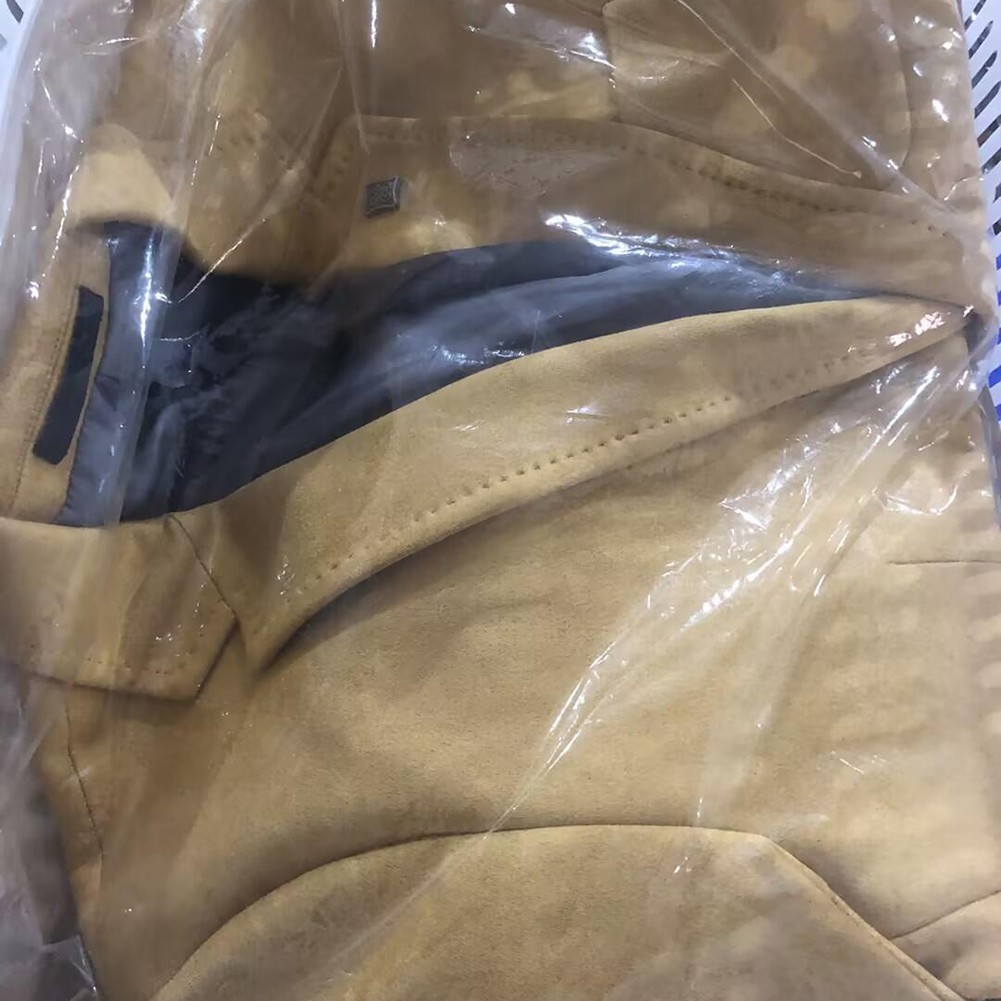 Stylish Men's Suede Blazer Casual Single Button Jacket for Spring and Autumn - Picture 18 of 54