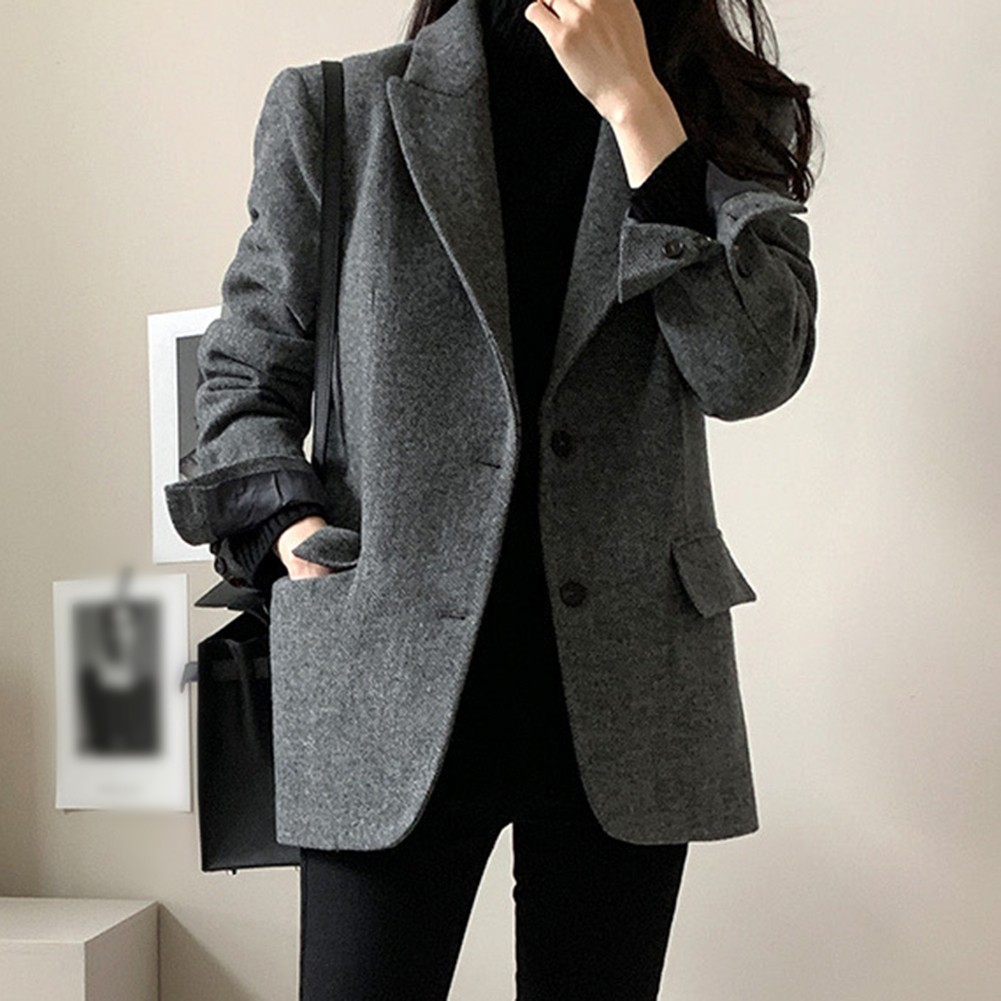 Spring and Autumn Women's Elegant Blazer Single Breasted Fashion Jacket - Picture 26 of 39