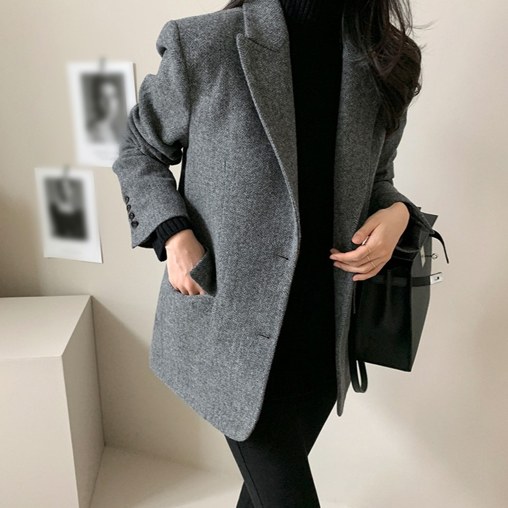 Spring and Autumn Women's Elegant Blazer Single Breasted Fashion Jacket - Picture 25 of 39