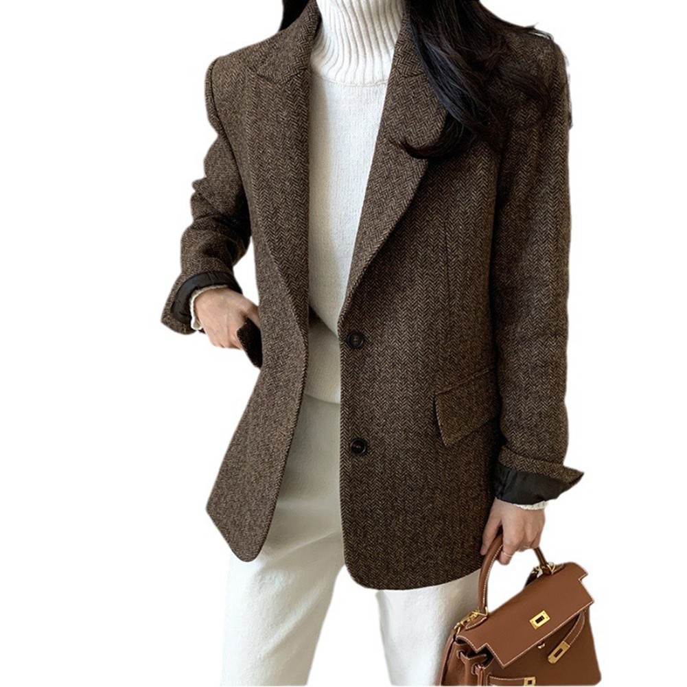 Fashion Women Blazer Single Breasted Casual Jacket Suitable for Spring - Picture 15 of 48