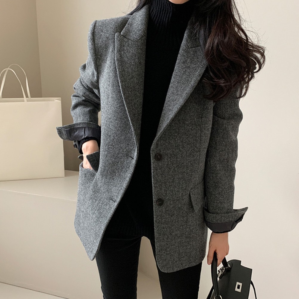 Spring and Autumn Women's Elegant Blazer Single Breasted Fashion Jacket - Picture 27 of 39