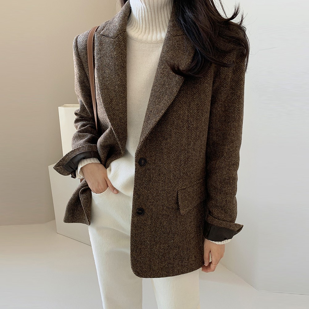 Fashion Women Blazer Single Breasted Casual Jacket Suitable for Spring - Picture 18 of 48