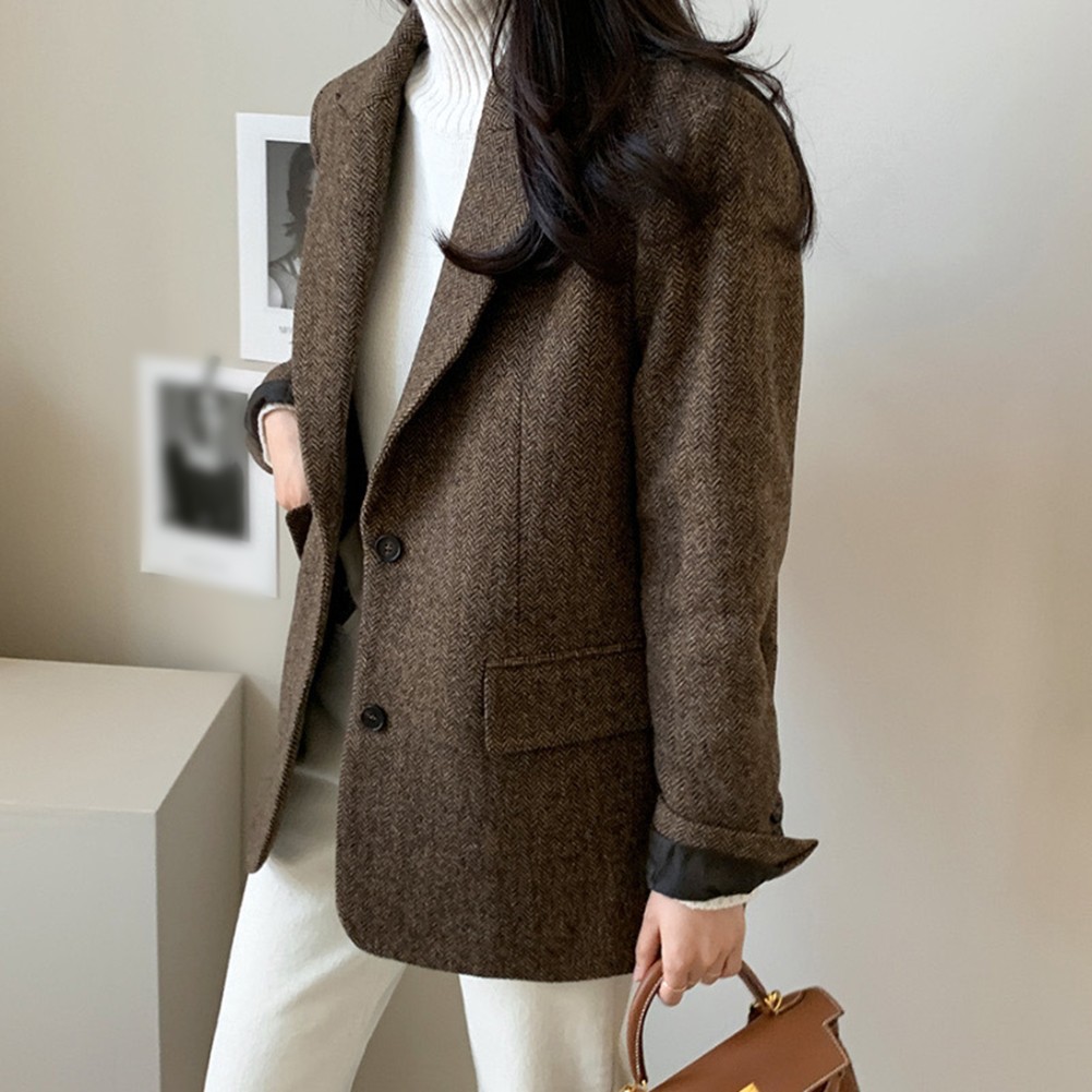 Fashion Women Blazer Single Breasted Casual Jacket Suitable for Spring - Picture 21 of 48