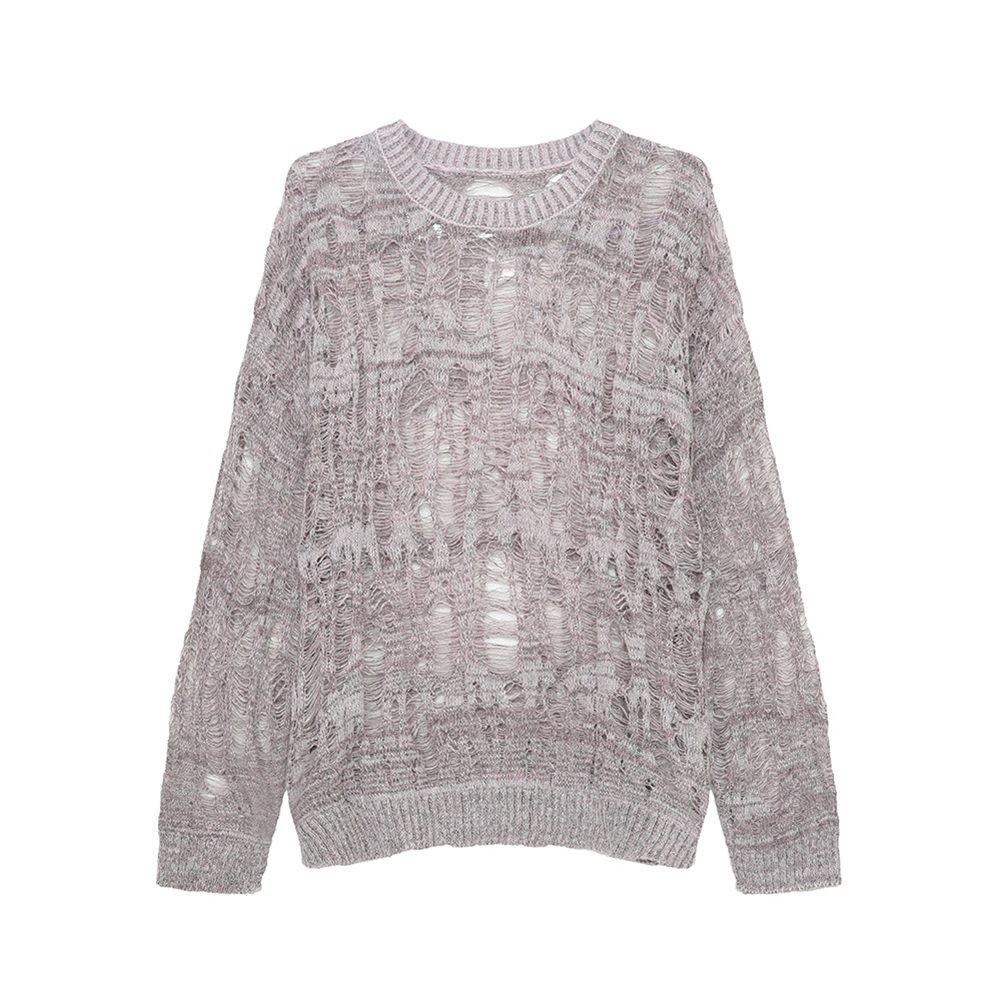 Fashionable Mens Knitted Sweater with Hollow Out Design for Autumn Wear - Picture 18 of 47