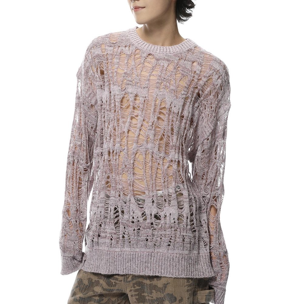 Fashionable Mens Knitted Sweater with Hollow Out Design for Autumn Wear - Picture 13 of 47
