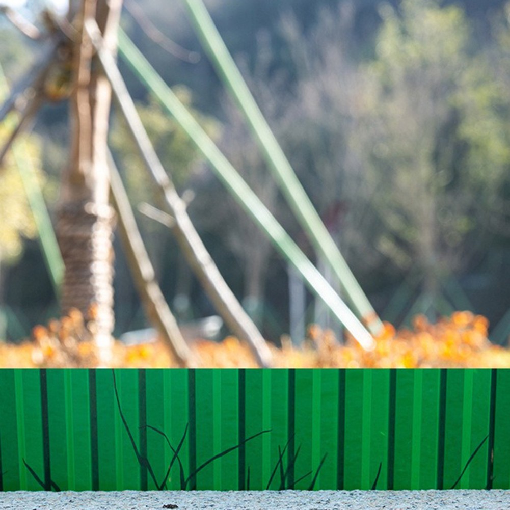 Aesthetic Lawn Borders with 9M Weather Resistant Green Plastic Fencing - Picture 15 of 22