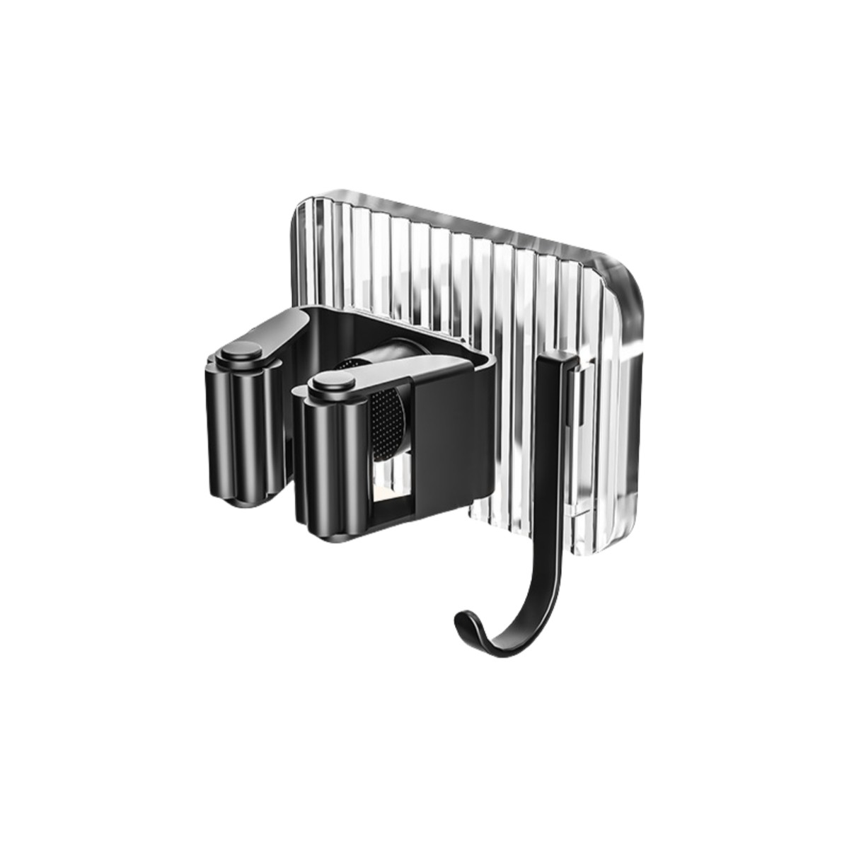 Wall Mounted Mop Clip and Broom Holder for Bathroom and Closet Storage