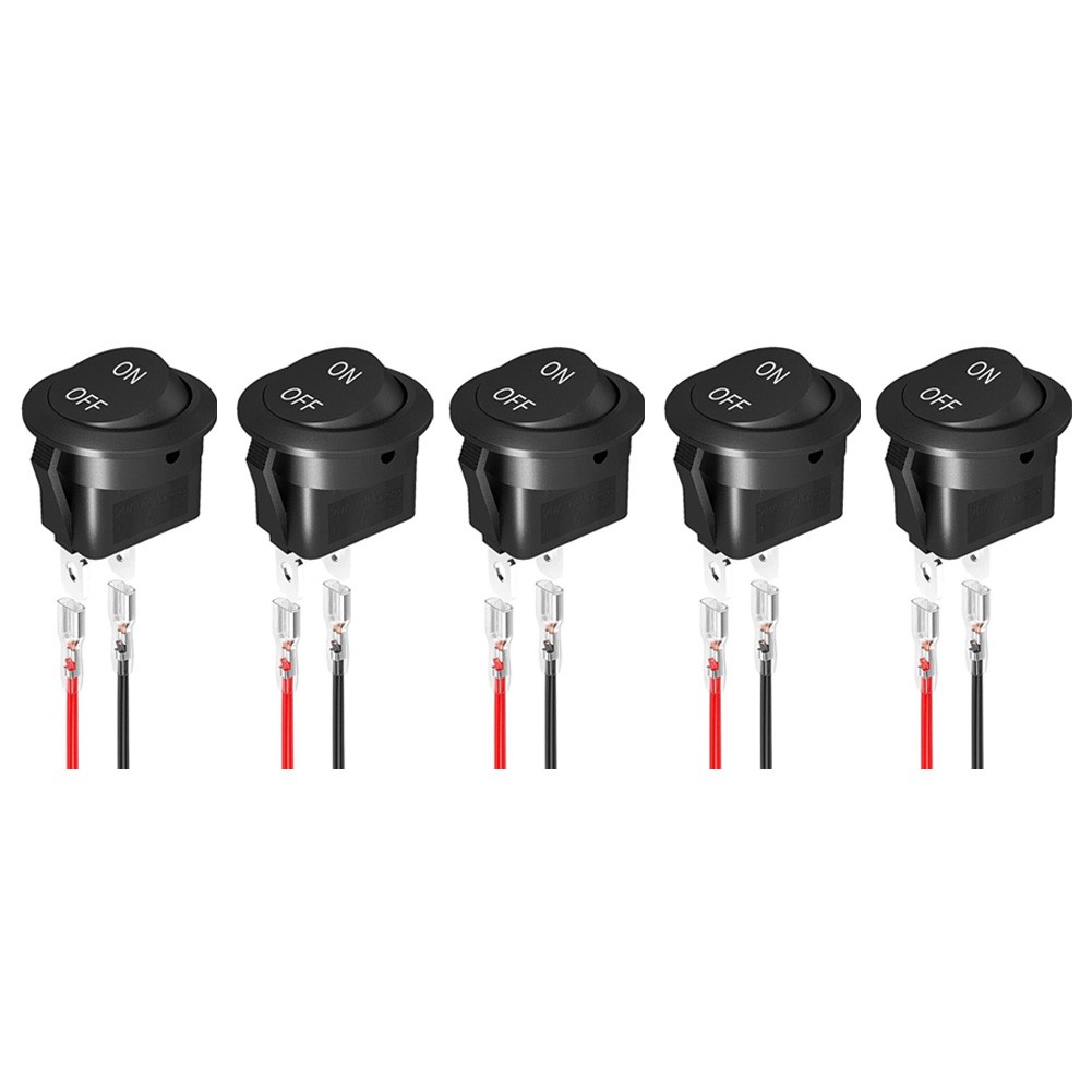 Interruptor de palanca redondo SPST de 2 pines 12 V CC para proyectos automotric - Imagen 13 de 17