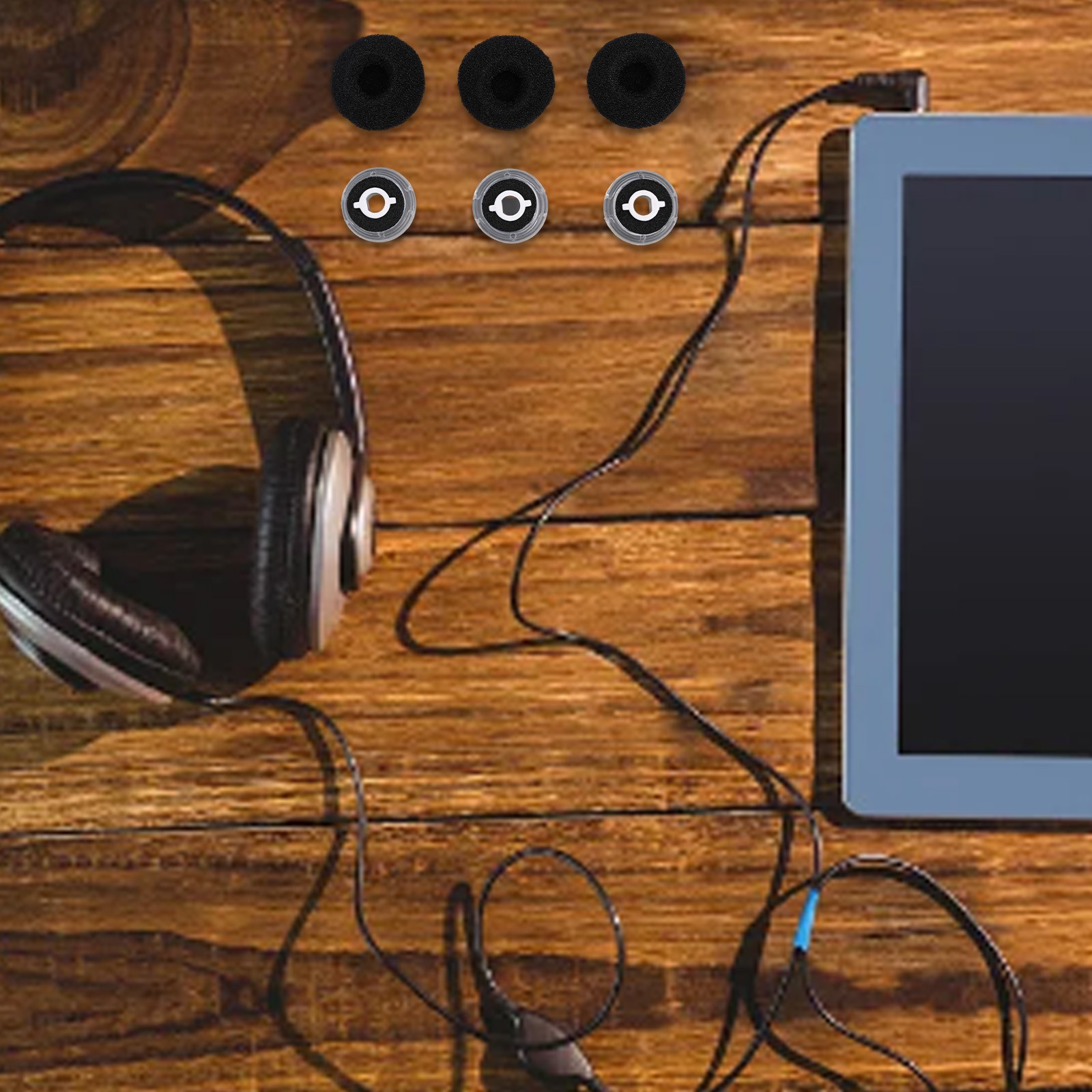 Jeu découteurs pour Plantronics pour Voyager LegendUC avec éponge boutiques silicone pack de 3
